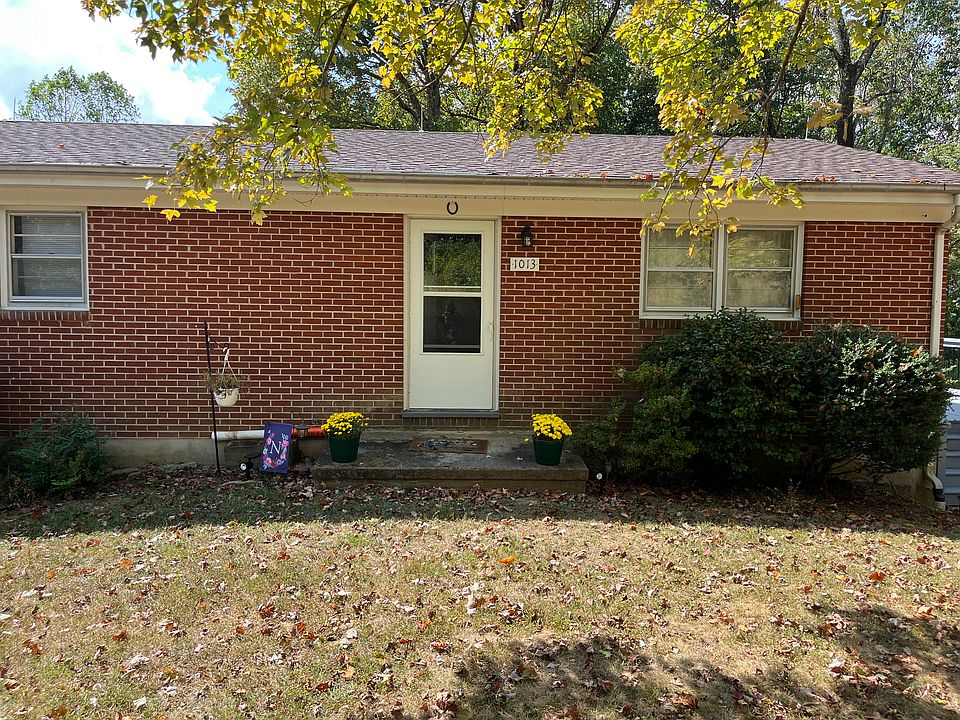 Front of house. Front door is insulated, ThermaTru reinforced door for security. No houses across the road - beautiful view of field and mountain.