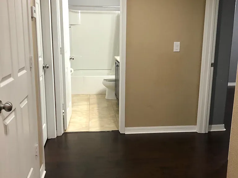 View form upstairs Foyer to master bedroom on left and 2nd bed on right and 2nd Bath