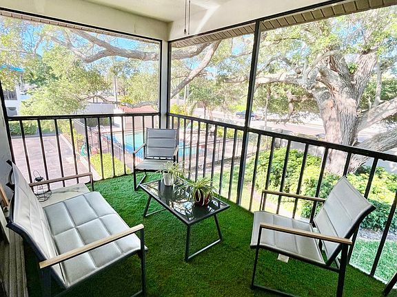 Lanai overlooking pool view