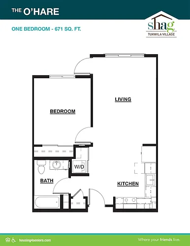 Floor plan One Bedroom