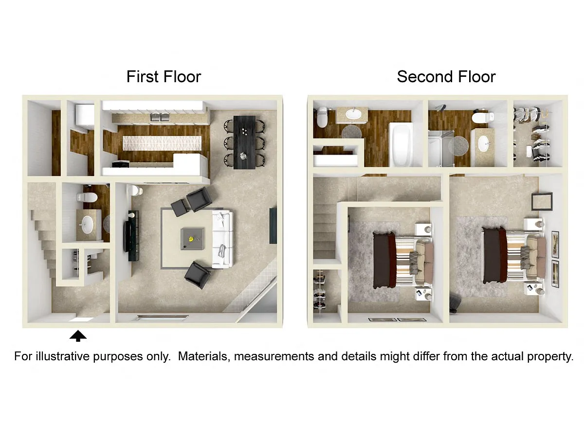 Floor plan 2H - TOWNHOME