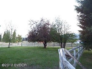 fenced yard