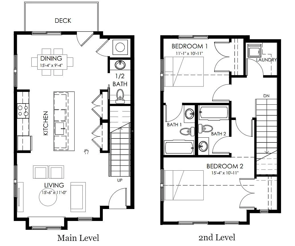 Floor plan McCormick Townhome