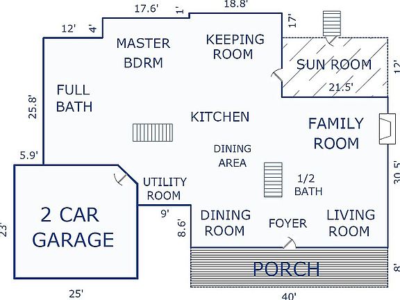 Ground Level Floor Plan