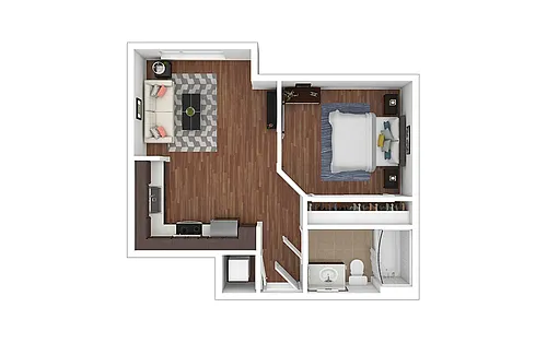 Floor plan A1 - Renovated