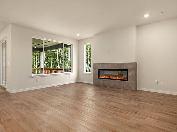 Large Living Space with Fireplace