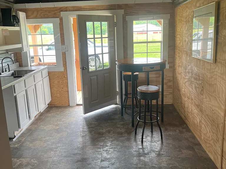 Front Door And Kitchen