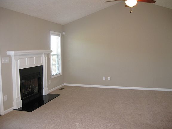 GREAT ROOM WITH VAULTED CEILING AND GAS LOG FIREPLACE