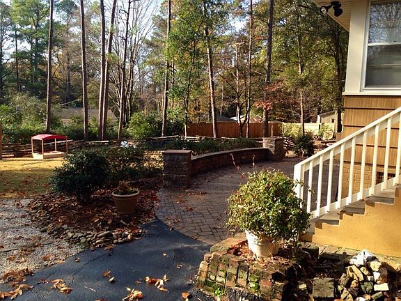 Large fenced in backyard