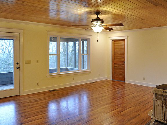 Living room and back porch