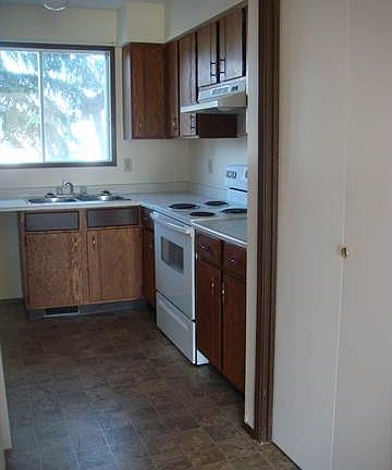 galley kitchen with newer...