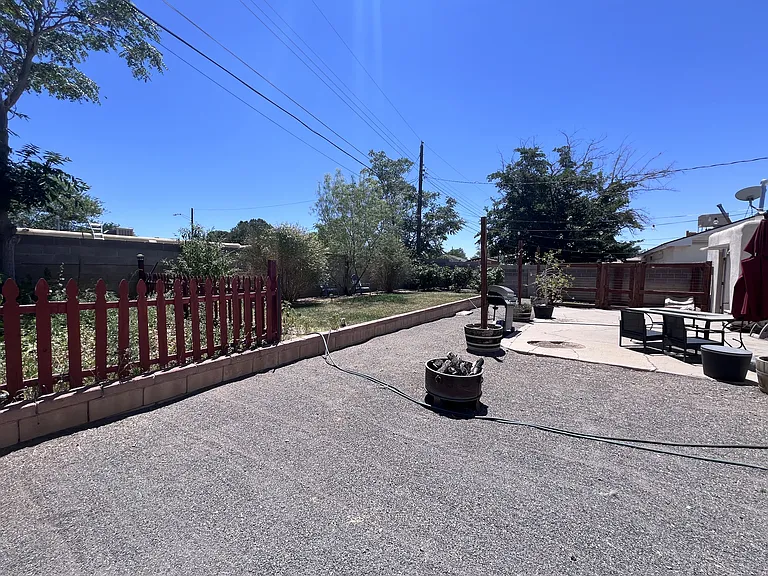 Back Yard South Facing