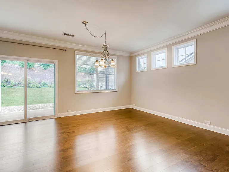 Dining area. Sliding door to back Patio and private backyard.