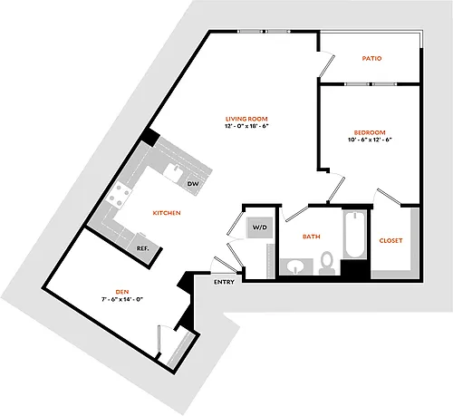 Floor plan Plan 1H