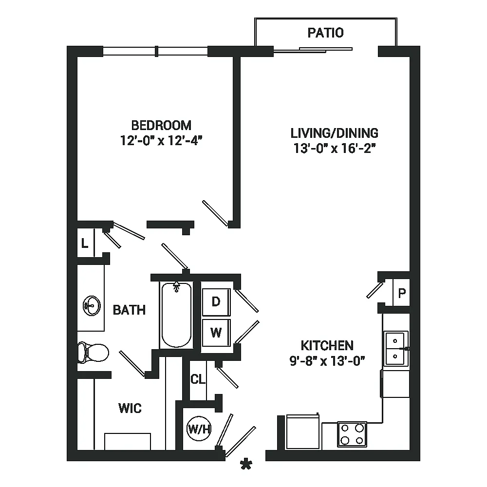 Floor plan 1x1 A4Pyq