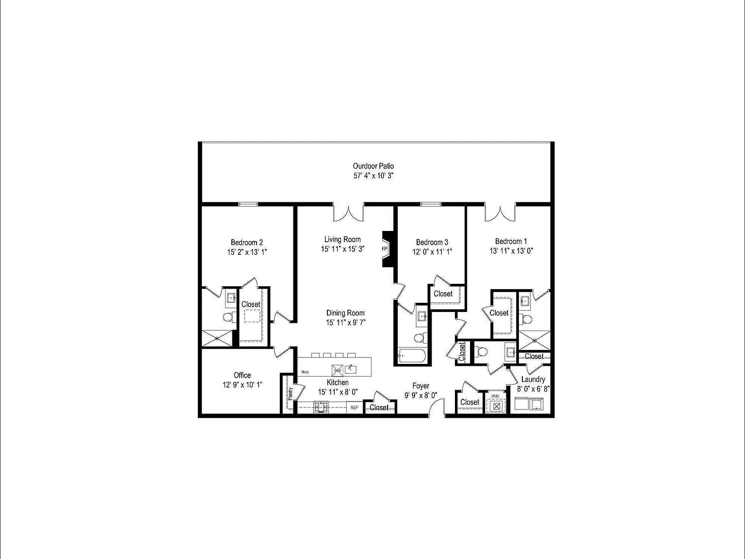 3 bed, 3.5 bath, 1974 sqft, $15,000 — Photo 2