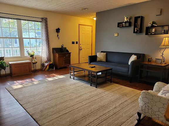 Front door into living room
