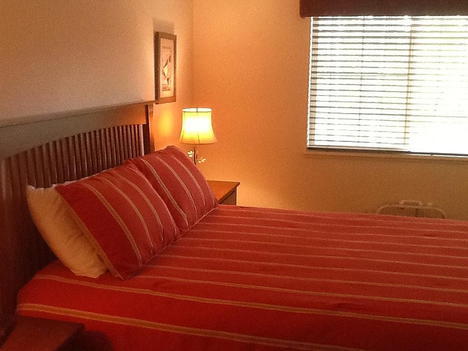 Master bedroom with queen