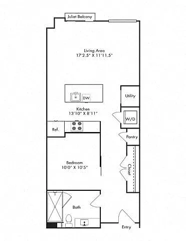 Floor plan 1E