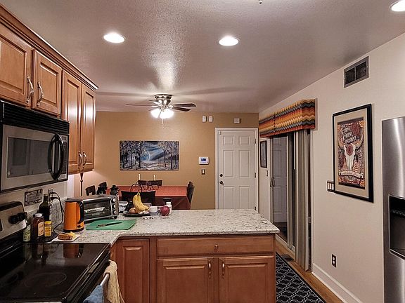 Kitchen looking into dining room