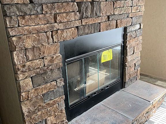 Fireplace in the den/family 