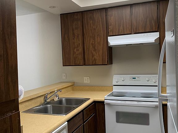 Kitchen with pass through to great room