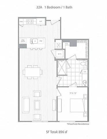 Floor plan A22