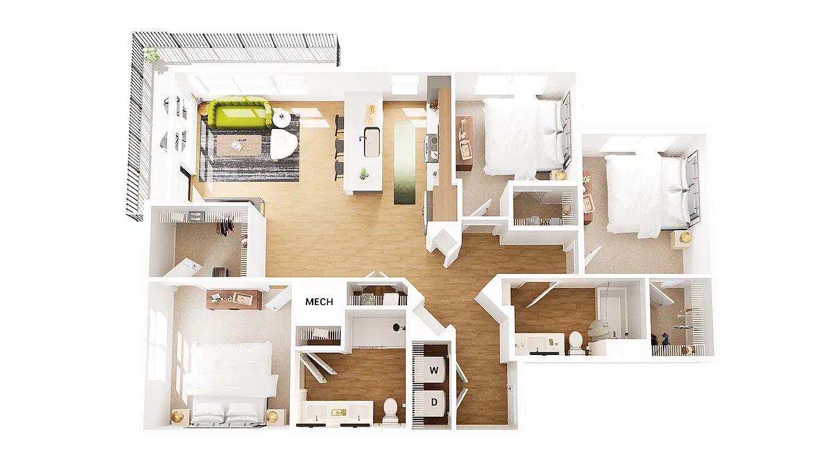 Floor plan C1-HC