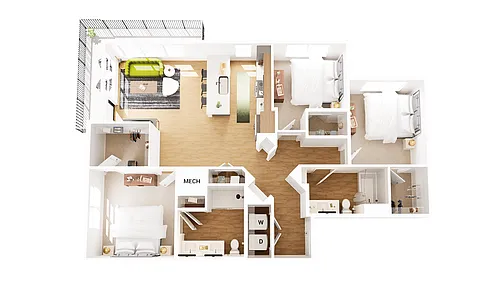 Floor plan C1-HC