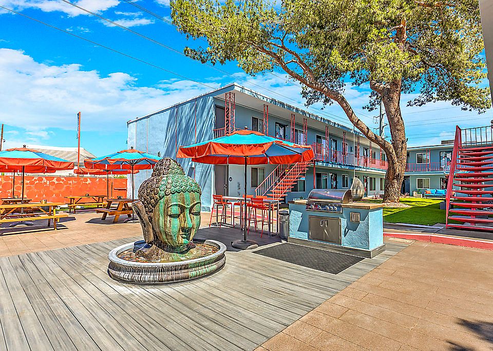 The Neon Apartments Tranquility Fountain