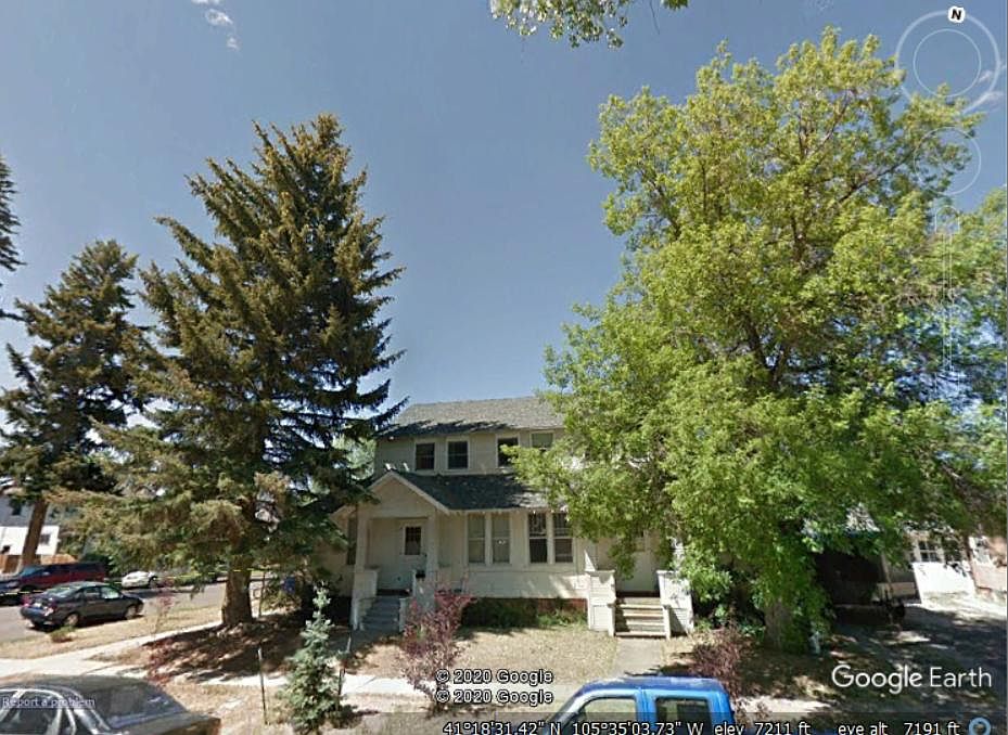 Street view of 4-plex. 1001 is on ground floor.