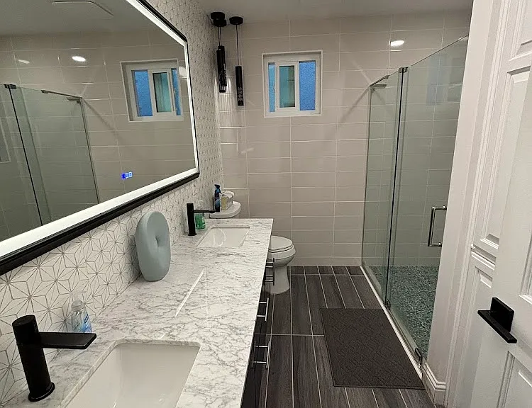 Guest bathroom on lower lever