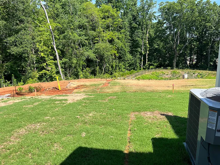 backyard view. no houses will be built behind or next to this unit