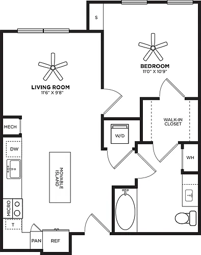 Floor plan A7 No Balcony