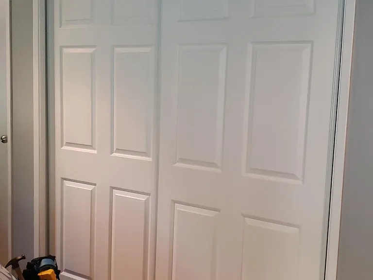 Master bedroom closet door.