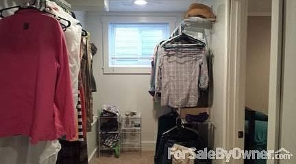basement walkin closet 6'x15'