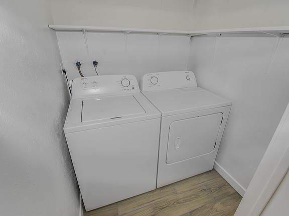 Laundry room in unit