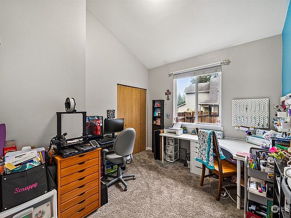 Main floor office with closet.>