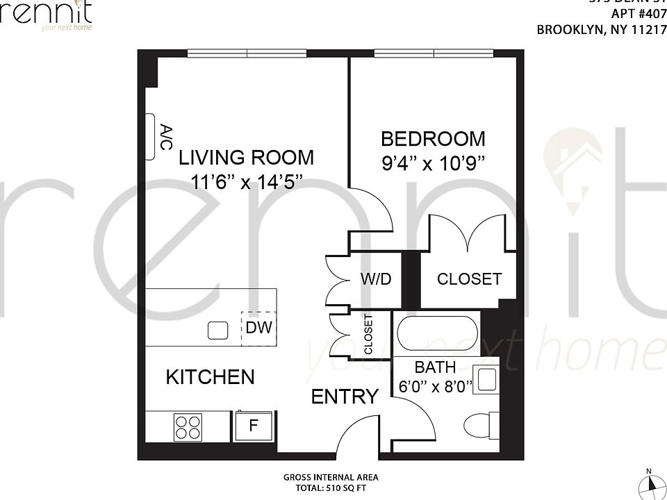 2nd image of 375 Dean St APT 417