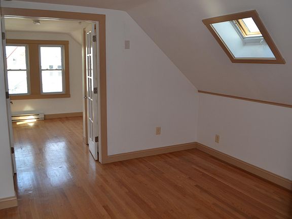Bedroom in the front, the living room in the middle.