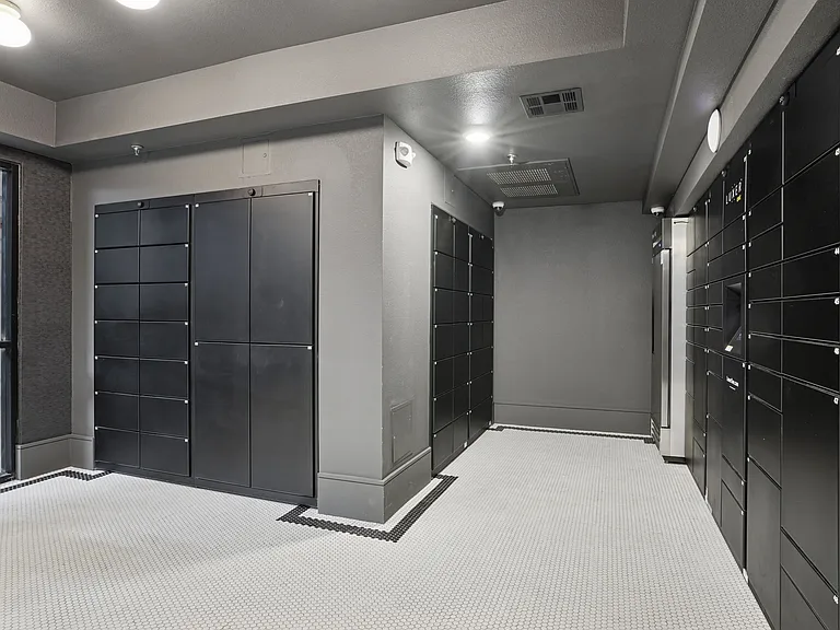 24 Hour Access Package Lockers with Refrigerator for Deliveries
