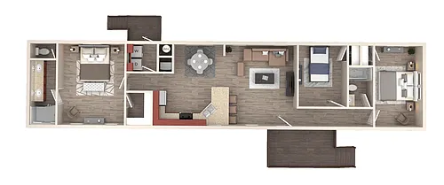 Floor plan 3bd/2bth - Grand