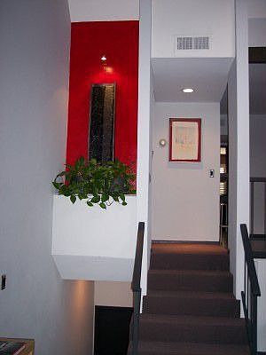 Fountain over stairs