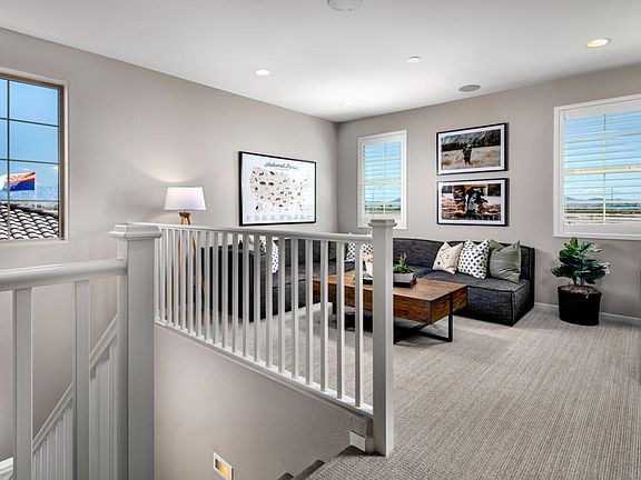 Bonus room on the second-level of the Dakota model home.