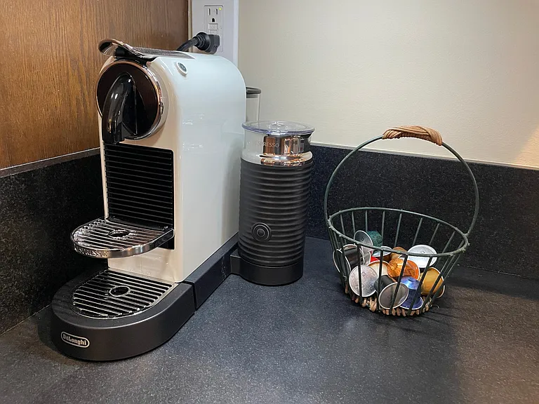 Coffee is provided so you can enjoy your morning cuppa joe