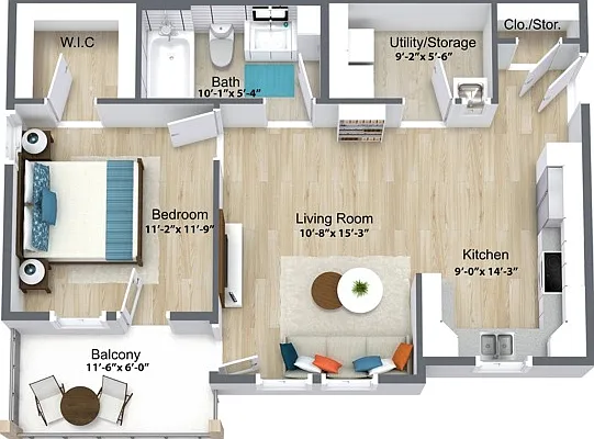 663 sq. ft. 663 sq. ft.