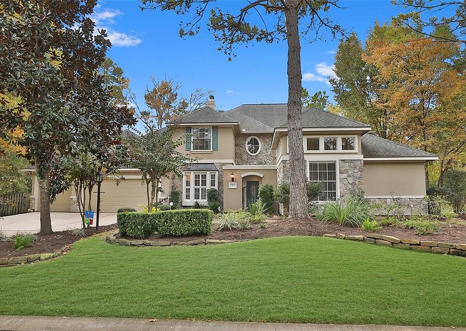 Welcome home to 11 Candlespice Place in The Woodlands. This former model home on a cul-de-sac in Alden Bridge offers many custom features, 5+ bedrooms, 5.5 baths, casita and a 3-car garage. The back yard oasis is complete with pool, spa & custom natu