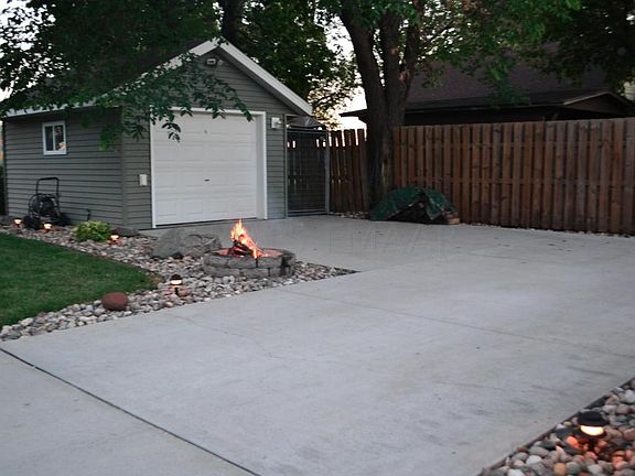 Garage and yard-night