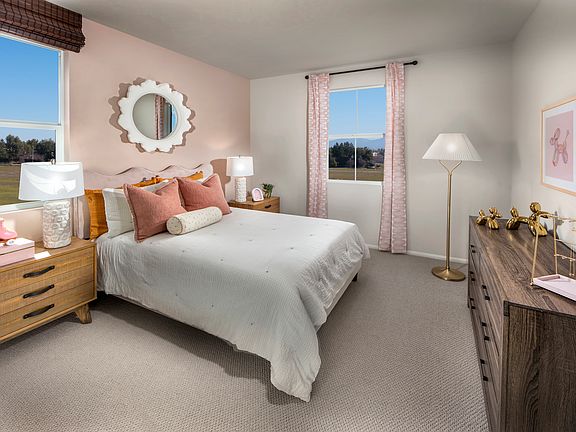 Bedroom in the 3218 floorplan at a Meritage Homes community in Temecula, CA.