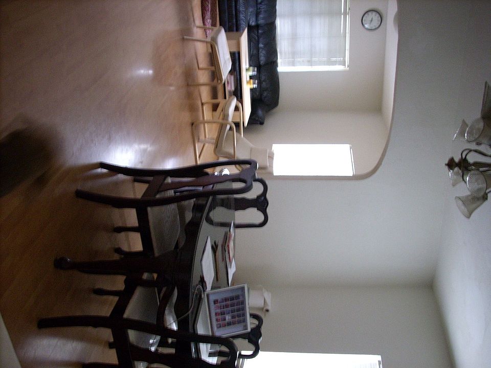 Living room and dining room